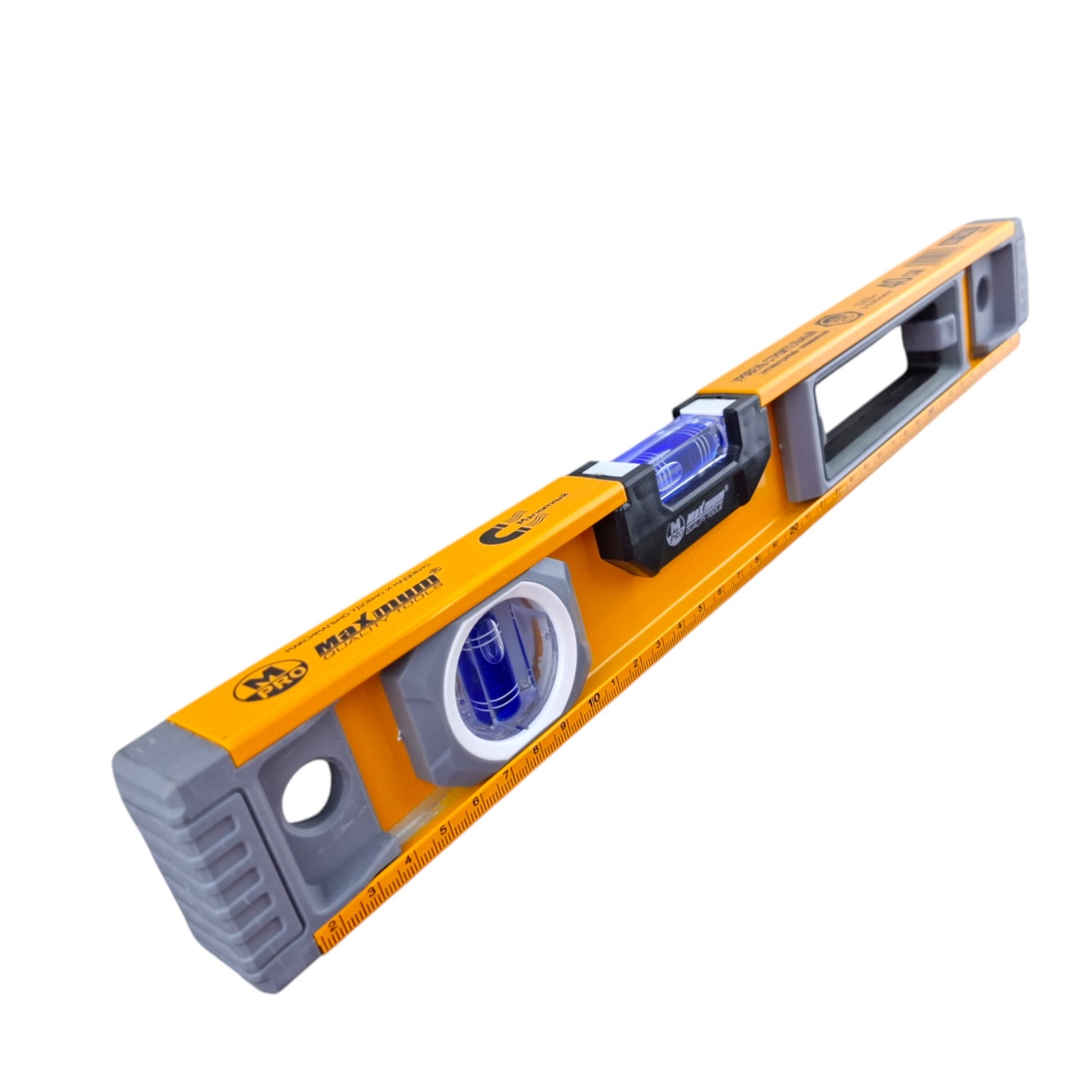 уровень строительный 40 см магнитный, алюминиевый, противоударный, "maximum" mx 18433 оптом