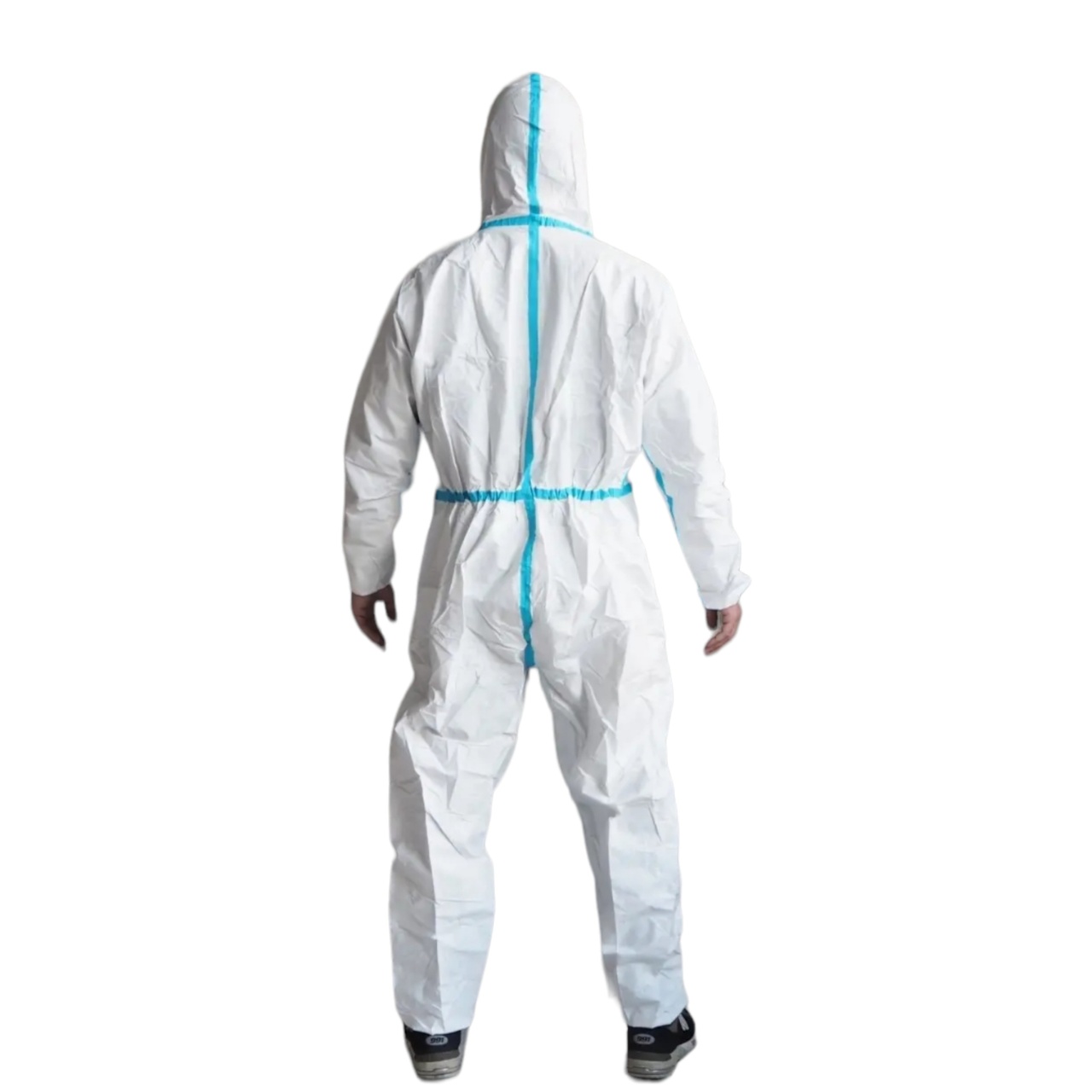 Комбинезон (костюм)  защитный XXL с бахилами и капюшоном, на молнии, 260 гр. оптом