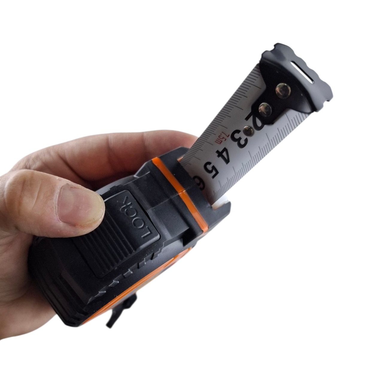 рулетка противоударная с обрезиненным корпусом 7.5 м × 25 мм, "maximum" 18372 оптом