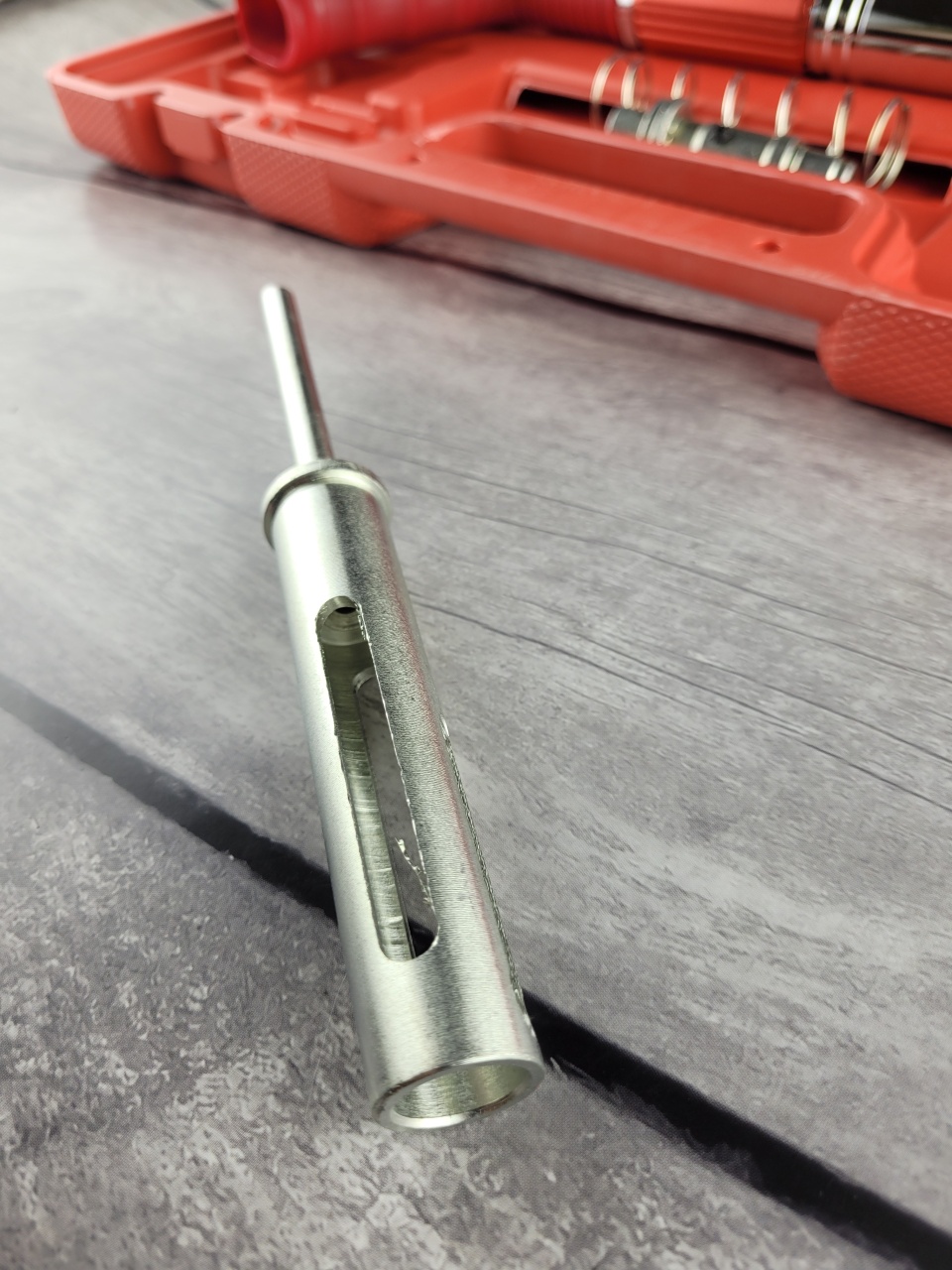 пороховой монтажный пистолет, красный, кейс, "maximum" mx 17122 (3528) оптом