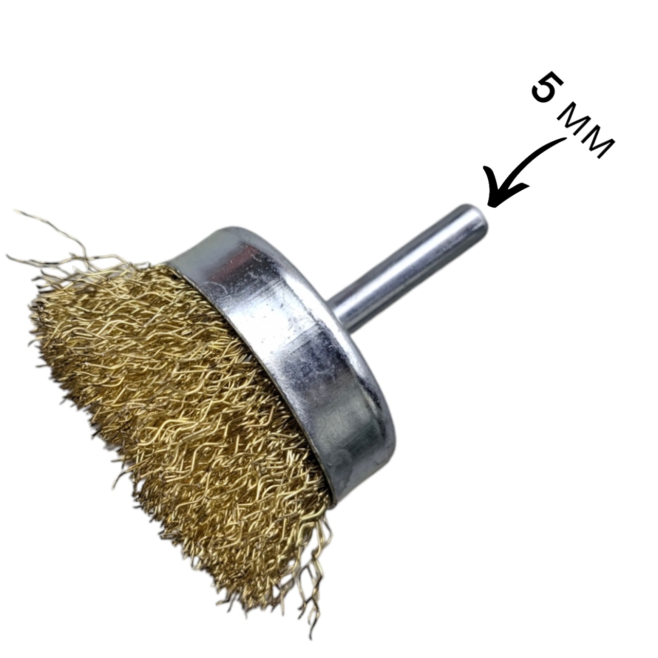 Набор щеток для дрели, 3 предмета, латунированные, волнистая проволока, «Maximum» MX 15074-1 оптом